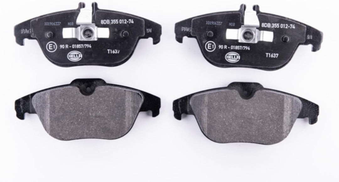 HELLA PAGID 8DB 355 012-741 Bremsbelagsatz - T1637 - Dicke/Stärke: 17.5mm - Bremssystem: Teves - für