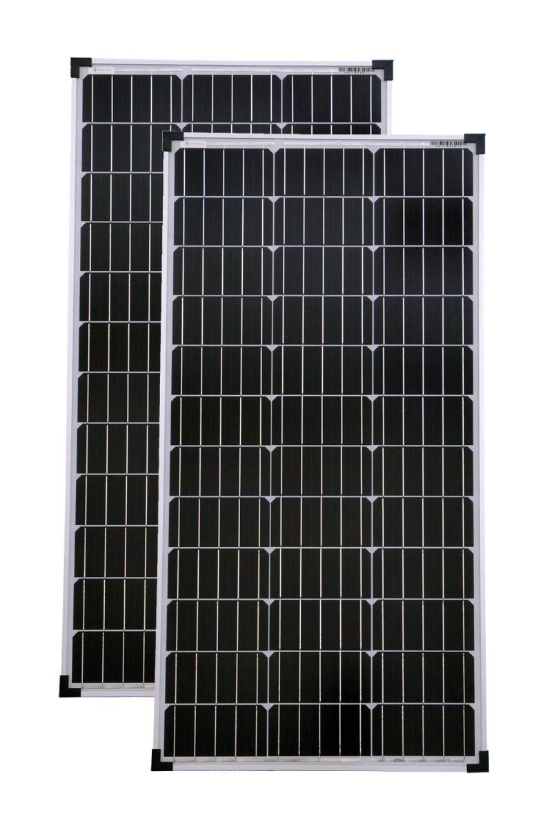 solartronics Solarmodule 2 Stück 80 Watt Mono Solarpanel Solarzelle Photovoltaik 90608