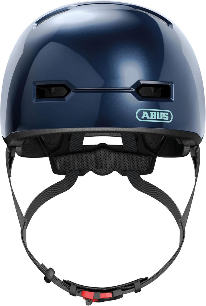 ABUS Kinderhelm Skurb Kid - robuster Fahrradhelm im Skater-Look mit Platz für einen Zopf und vielfäl