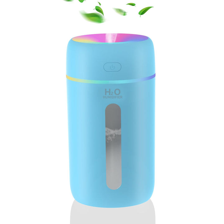 Mini Luftbefeuchter für Schlafzimmer Kinderzimmer Pflanzen,7-Farben-Licht 28dB Silent Air Humidifier