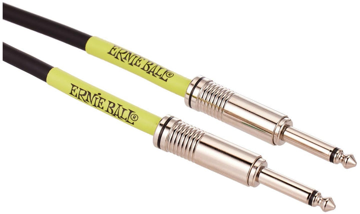 Ernie Ball Instrumentenkabel, gerade/gerade, 3 m, Schwarz 3,05 m Schwarz, 3,05 m Schwarz