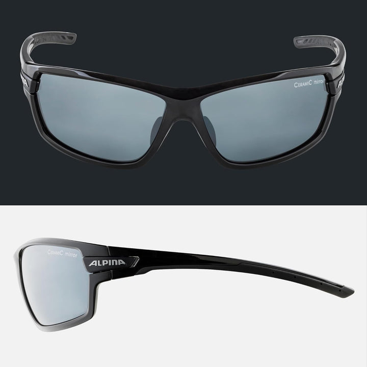 ALPINA TRI-SCRAY 2.0 - Indiv. Anpassbare, Bruchsichere Wechselscheiben Sport- & Fahrradbrille Mit 10
