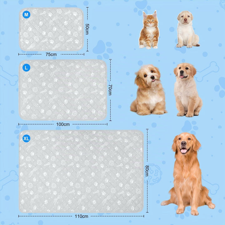 MH MYLUNE HOME Kühlmatte für Hunde Katze Thermochrome Hundekühlmatte Selbstkühlend rutschfest Wasser