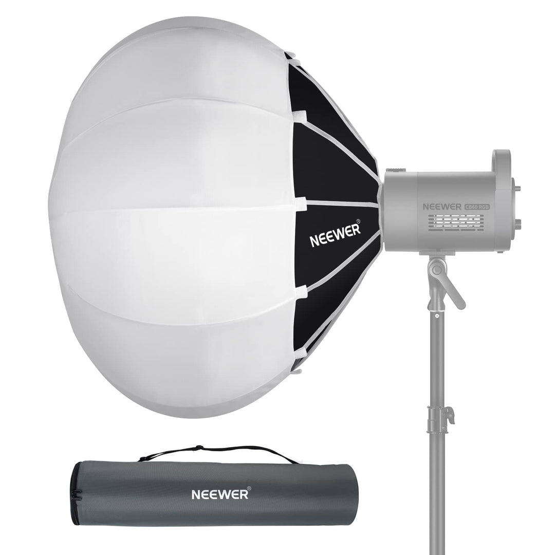 NEEWER 65cm Laternen Softbox mit ein Schritt Schnellwechsel,360°Lichtdiffusor mit Schürze,Bowens Mou