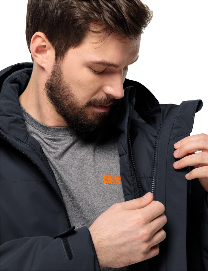 Jack Wolfskin Herren Glaabach 3in1 Jkt M Jacket, night blue