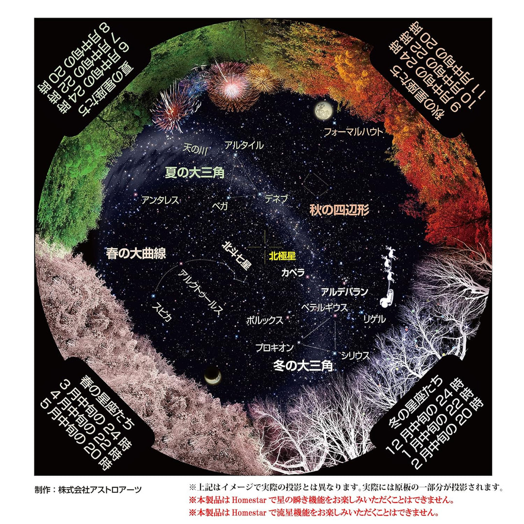 Sega Toys Sternennacht mit den Vier Jahreszeiten Homestar Heimplanetarium