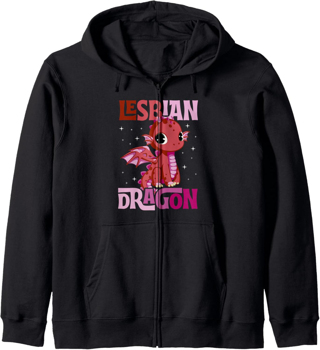 Lesbian Dragon Magic Majestic Cute LGBTQ Gay Pride Stuff Kapuzenjacke