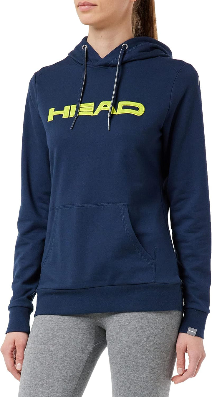 HEAD Damen Club Rosie Hoodie W Hooded Sweatshirt S Dunkel Blau/Gelb