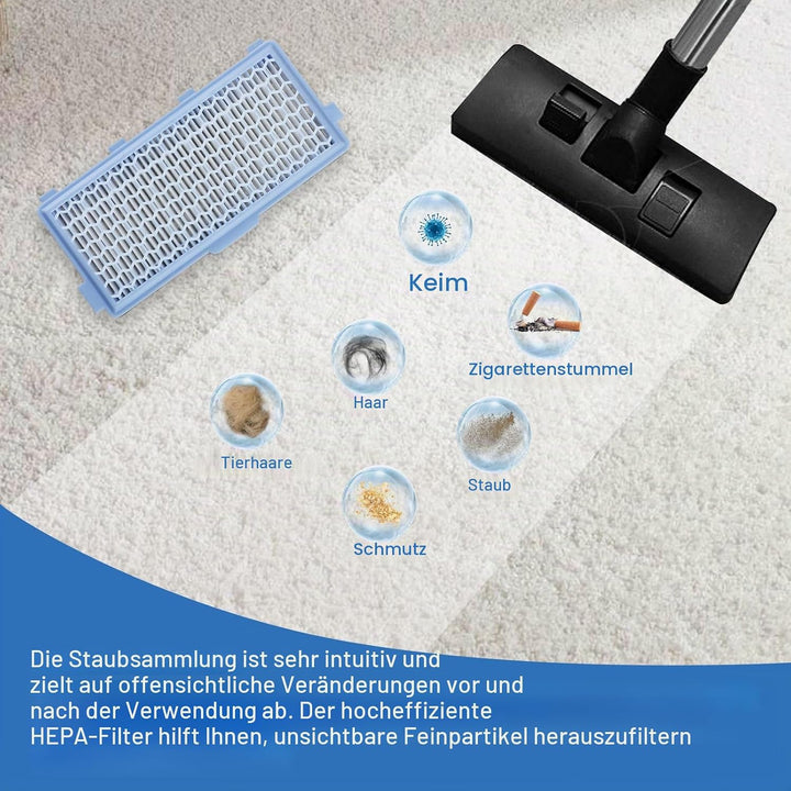 3 Sätze Hepa Filter Staubsauger für Miele Compact C1 &amp; C2, Complete C2 &amp; C3, S8340, Hepa Filters für