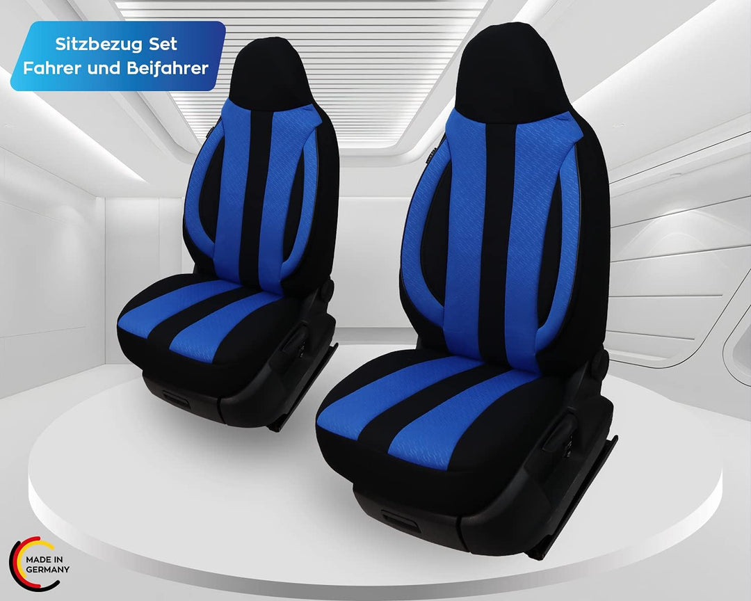 BREMER SITZBEZÜGE Mass Piloten Auto Schonbezüge kompatibel mit Smart fortwo 451 Fahrer & Beifahrer a