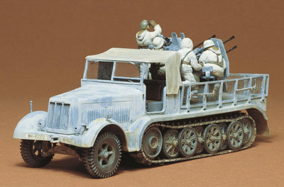 Tamiya 300035050-1:35 WWII Deutsche Halbkette mit Vierl-Flak (5)