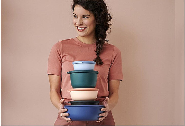 Mepal Multi Bowl Cirqula Round - Mikrowellen Geschir - Geeignet als Luftdichte Aufbewahrungsbox für