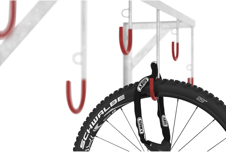 Fahrradständer - Reihen-Hängeparker Modell 3874 mit 4 Einstellplätzen - Wandmontage