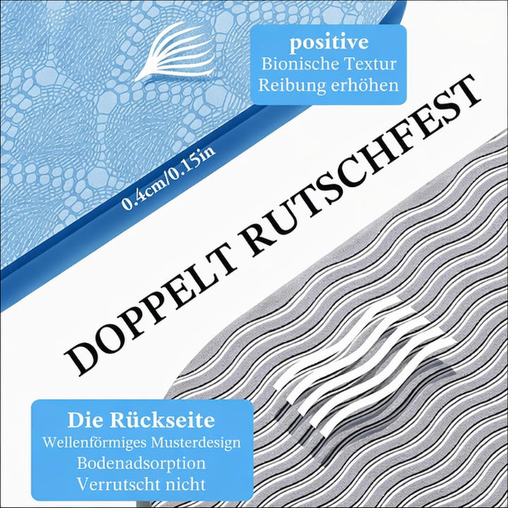 Yogamatte, Klappbare Yogamatte,183 x61x0.4 cm Reiseyogamatte Rutschfest, Tragbare Fitnessmatte mit T