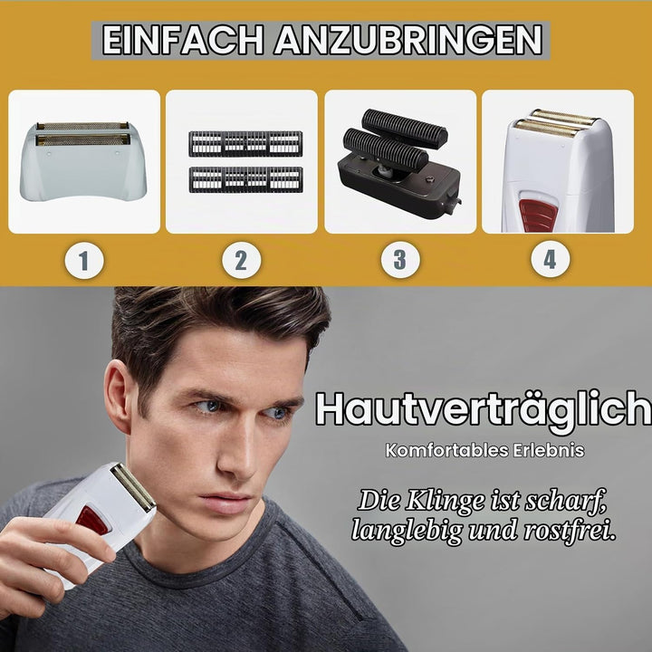 Pro Shaver Ersatzfolie und -schneider, kompatibel mit Andis 17150 (TS-1)/17155/17200, ProFoil Lithiu