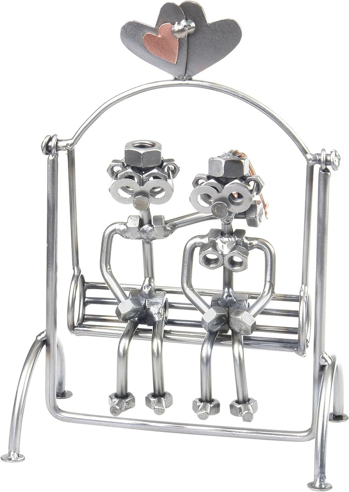 metalman24 Schraubenmännchen Liebespaar Liebe Bank I Handarbeit I Geschenkidee I Metallfigur I Metal