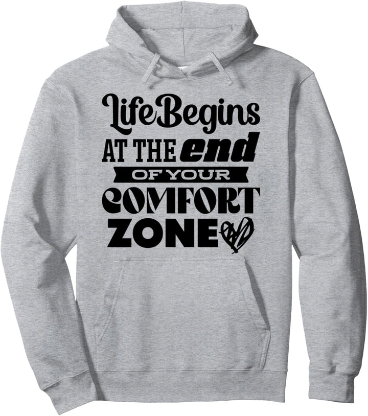 Motivation Entrepreneur Mindset Spruch Komfort Zone Pullover Hoodie