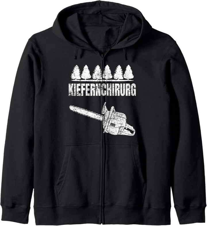 Kiefernchirurg Holz Kettensäge Holzfäller Kapuzenjacke
