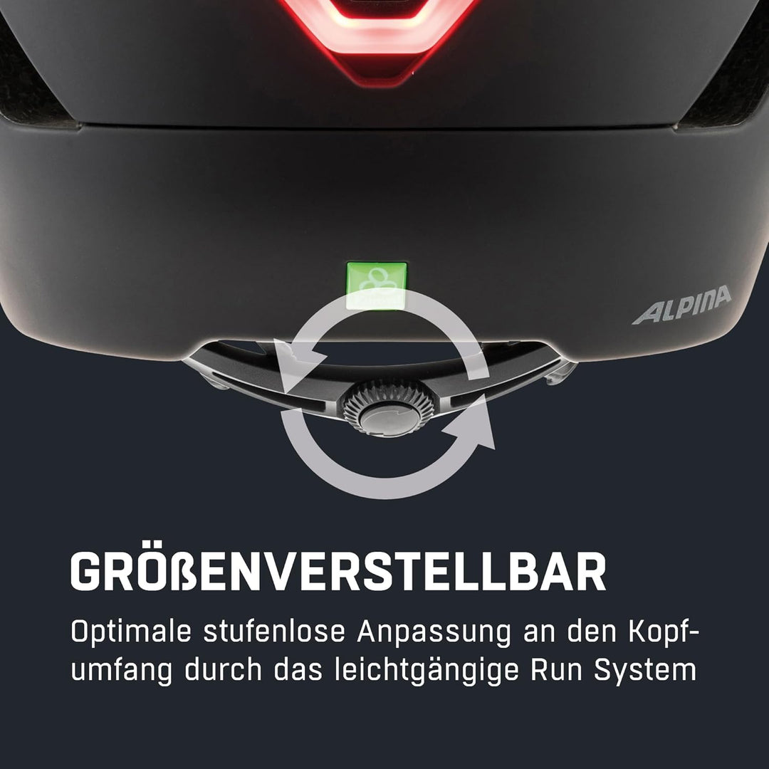 ALPINA ALTONA - Extrem Leichter, Beleuchteter & Belüfteter Fahrradhelm Mit Hochwertigem Visier Für E
