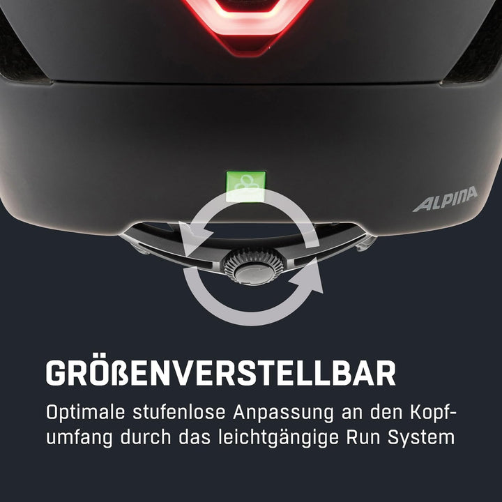 ALPINA ALTONA - Extrem Leichter, Beleuchteter & Belüfteter Fahrradhelm Mit Hochwertigem Visier Für E