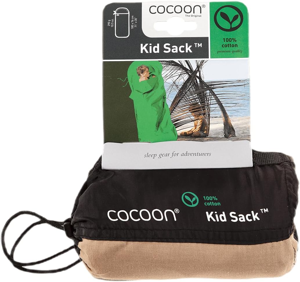 Cocoon Kinderschlafsack Kids KidSack - Cotton khaki brown khaki, khaki brown khaki