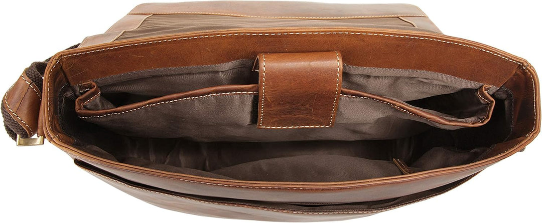 Bruno Banani Umhängetasche Jupiter Cognac echt Leder Herren, Damen - 020250