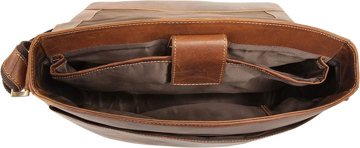 Bruno Banani Umhängetasche Jupiter Cognac echt Leder Herren, Damen - 020250