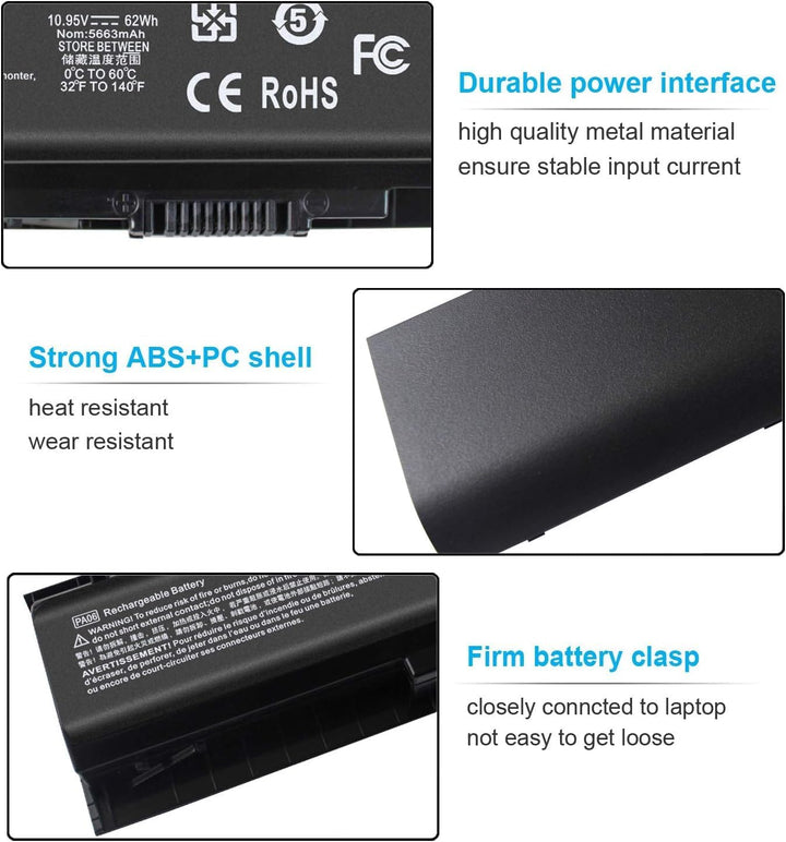 New 62Wh PA06 Laptop Akku für HP Omen 17-w000 17-w200 w053dx w033dx w043dx w041nd w012ng w202nv w220