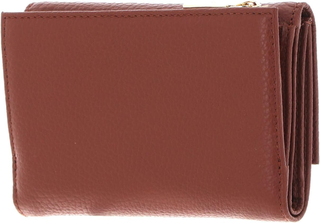 COCCINELLE Metallic Soft Wallet Grainy Leather Brule