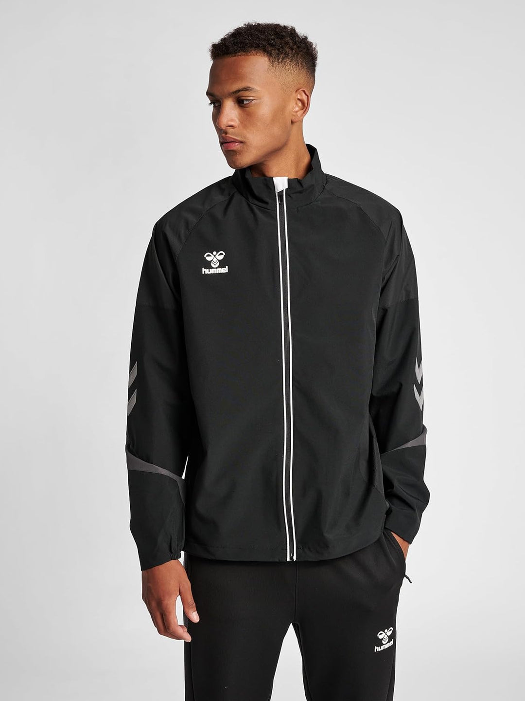 hummel hmlLEAD Trainingsjacke Herren S Schwarz, S Schwarz