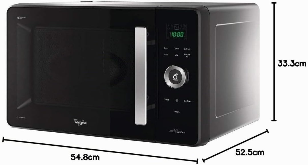Whirlpool JQ 280 SL Mikrowelle JQ 280 MB Schwarz, JQ 280 MB Schwarz