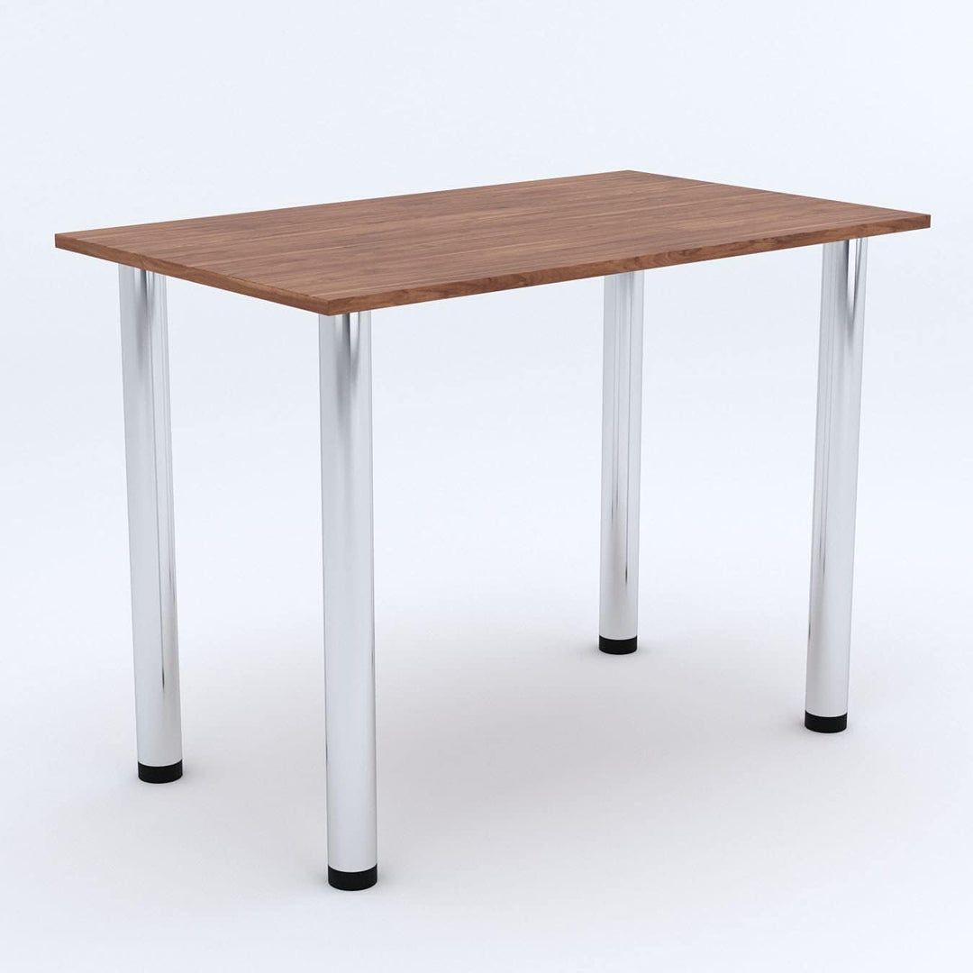 mikon 60x40 | Esszimmertisch - Esstisch - Tisch mit Chrombeinen - Küchentisch - Bürotisch | Burgund