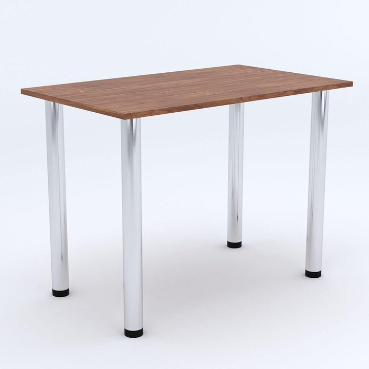 mikon 60x40 | Esszimmertisch - Esstisch - Tisch mit Chrombeinen - Küchentisch - Bürotisch | Burgund