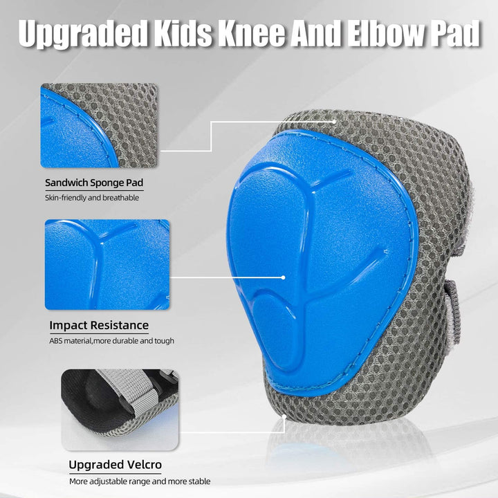 LANOVAGEAR Schonerset Kinder Schützer inliner Protektoren Kinder Knieschoner Set (2-8Jahre) mit Kind