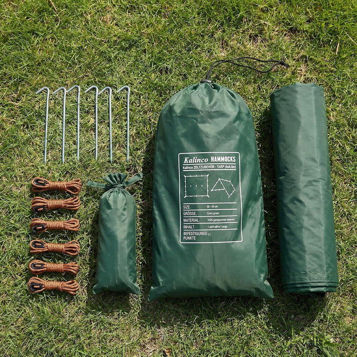 Zeltplane Tarp für Hängematte Regenschutz Sonnensegel für Ourdoor Camping Wasserdicht Anti-UV Grün 3