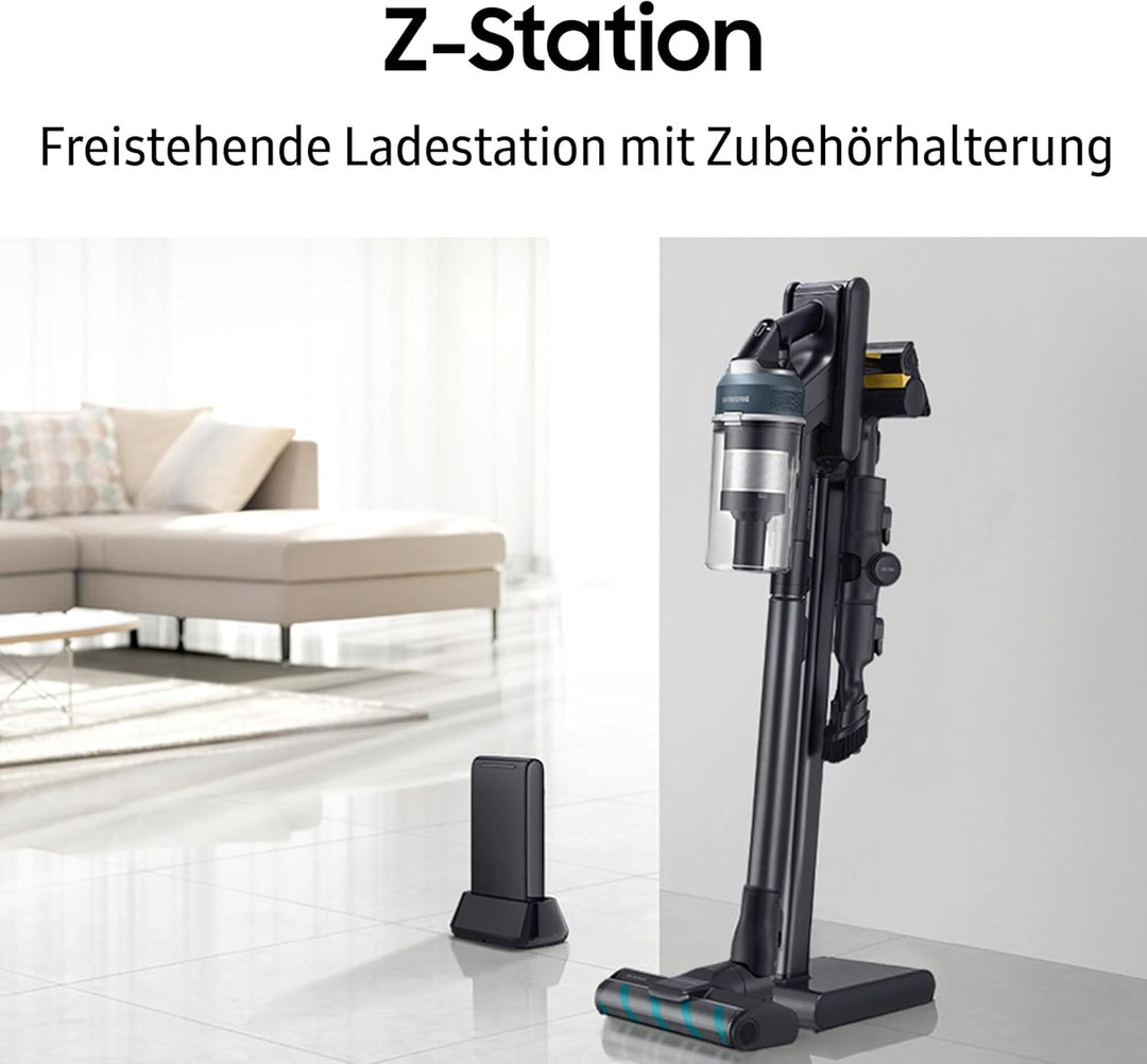 Samsung Jet 95 Akku+ PetPRO Akku-Staubsauger, 210 W, Inkl. Ersatz-Akku, freistehender Ladestation Z-