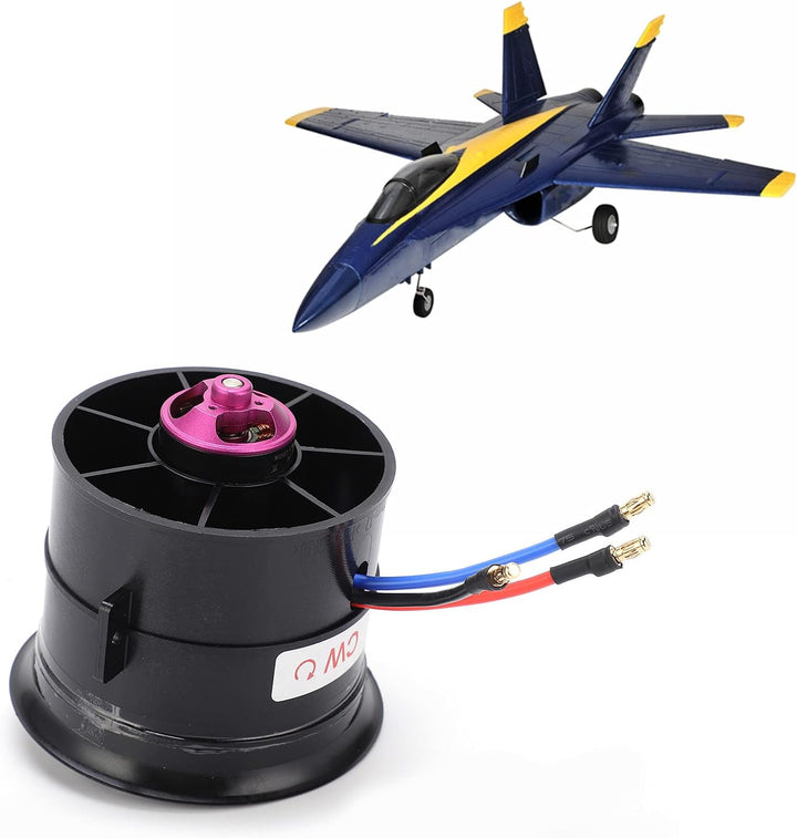 VGEBY 70mm RC Duct, EDF 70mm 12 Blätter Duct 6S 2100KV ESC Geschwindigkeitsregler Set Composite Mate