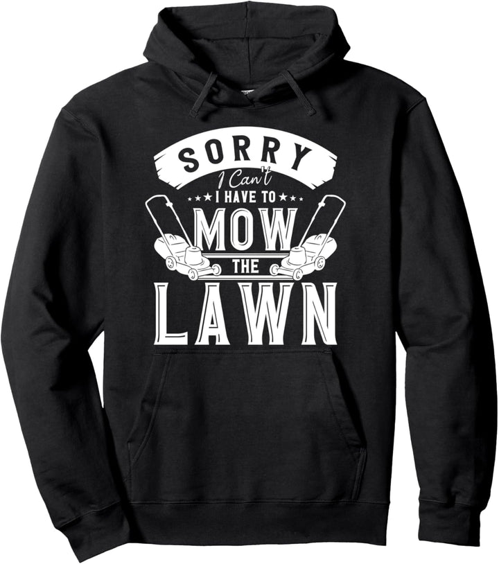 Rasenmäher Mähen Gärtner Rasen Pullover Hoodie