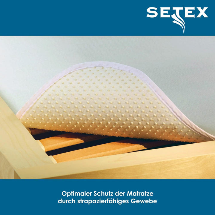 Setex - Matratzenunterlage Classic mit Noppen 140x200cm - Rutschfester Matratzenschoner zum Auflegen