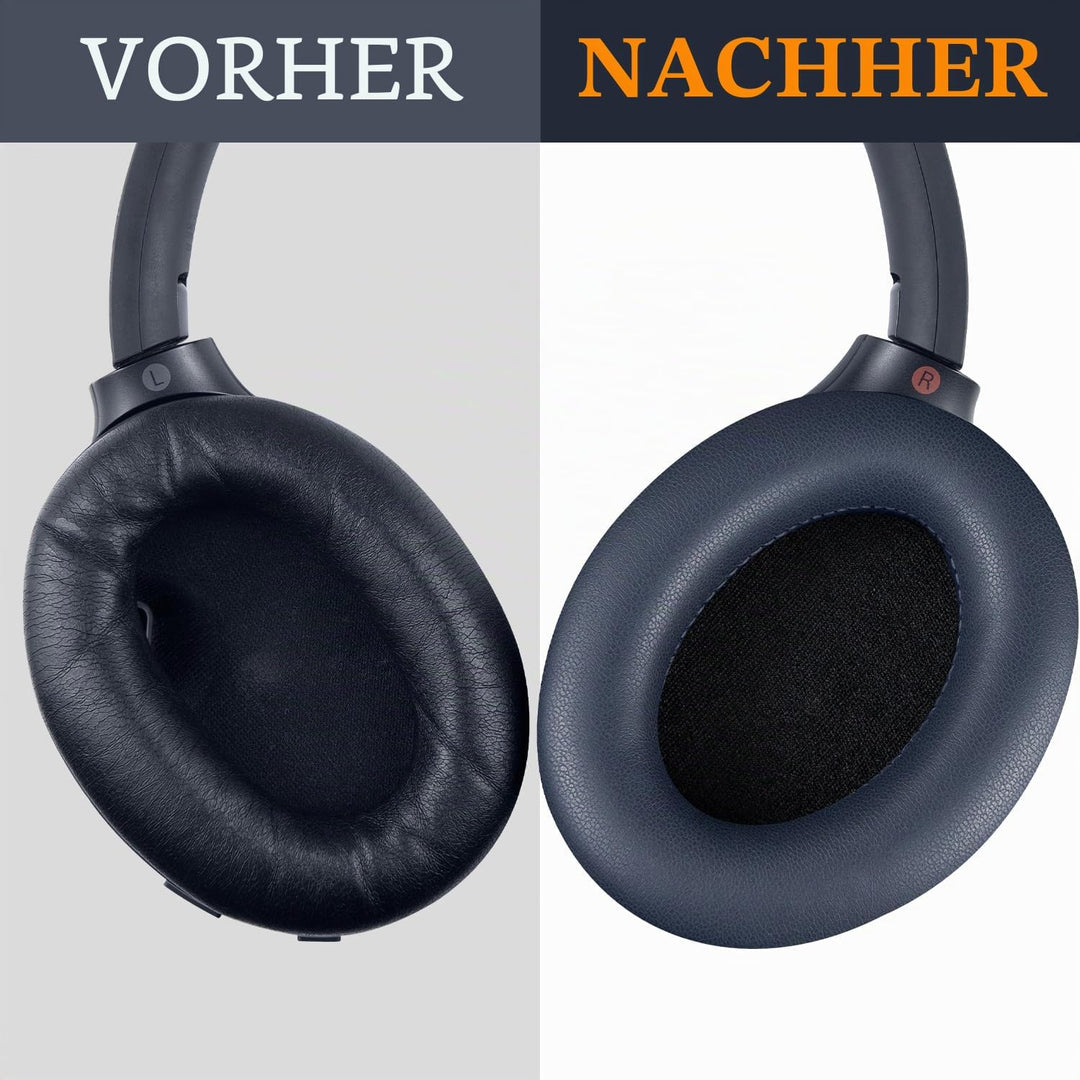 SOULWIT Professionelle Ersatz Ohrpolster für Sony WH-1000XM4 Over-Ear Kopfhörer mit Weichem Proteinl