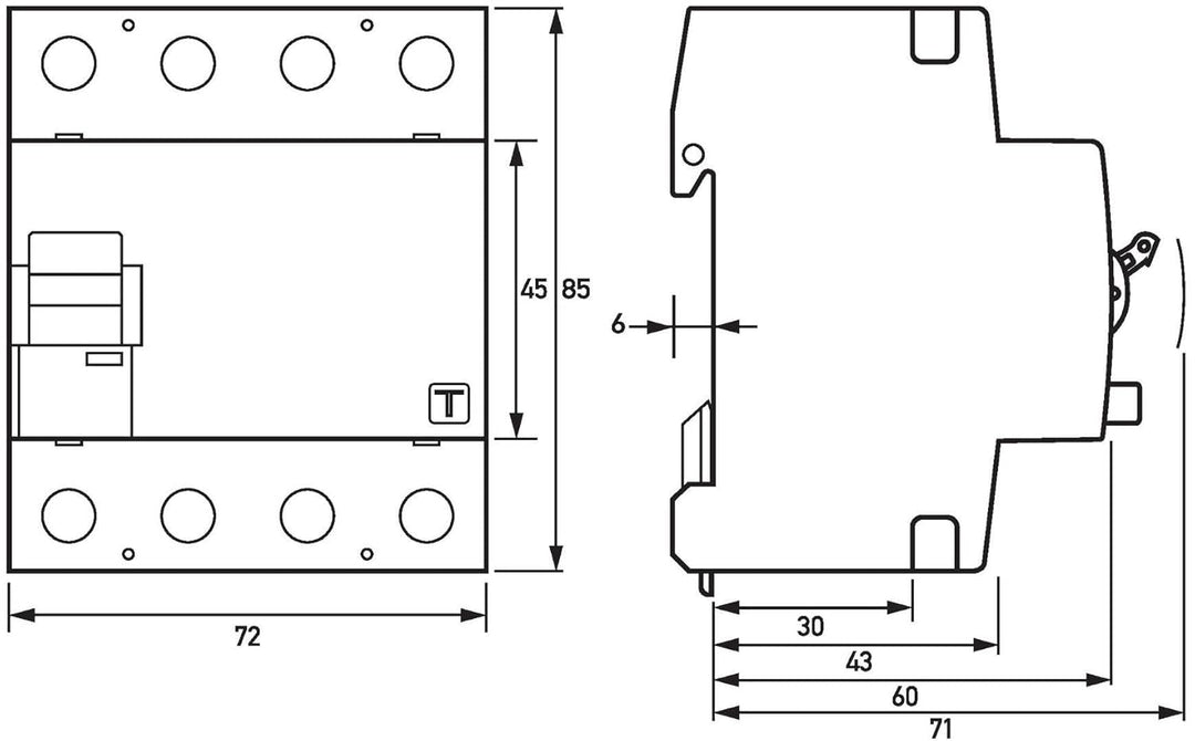 Doepke FI-Schalter DSF4#09136998HD 040-4/0,30-B SK HD Fehlerstrom-Schutzschalter 4014712214125