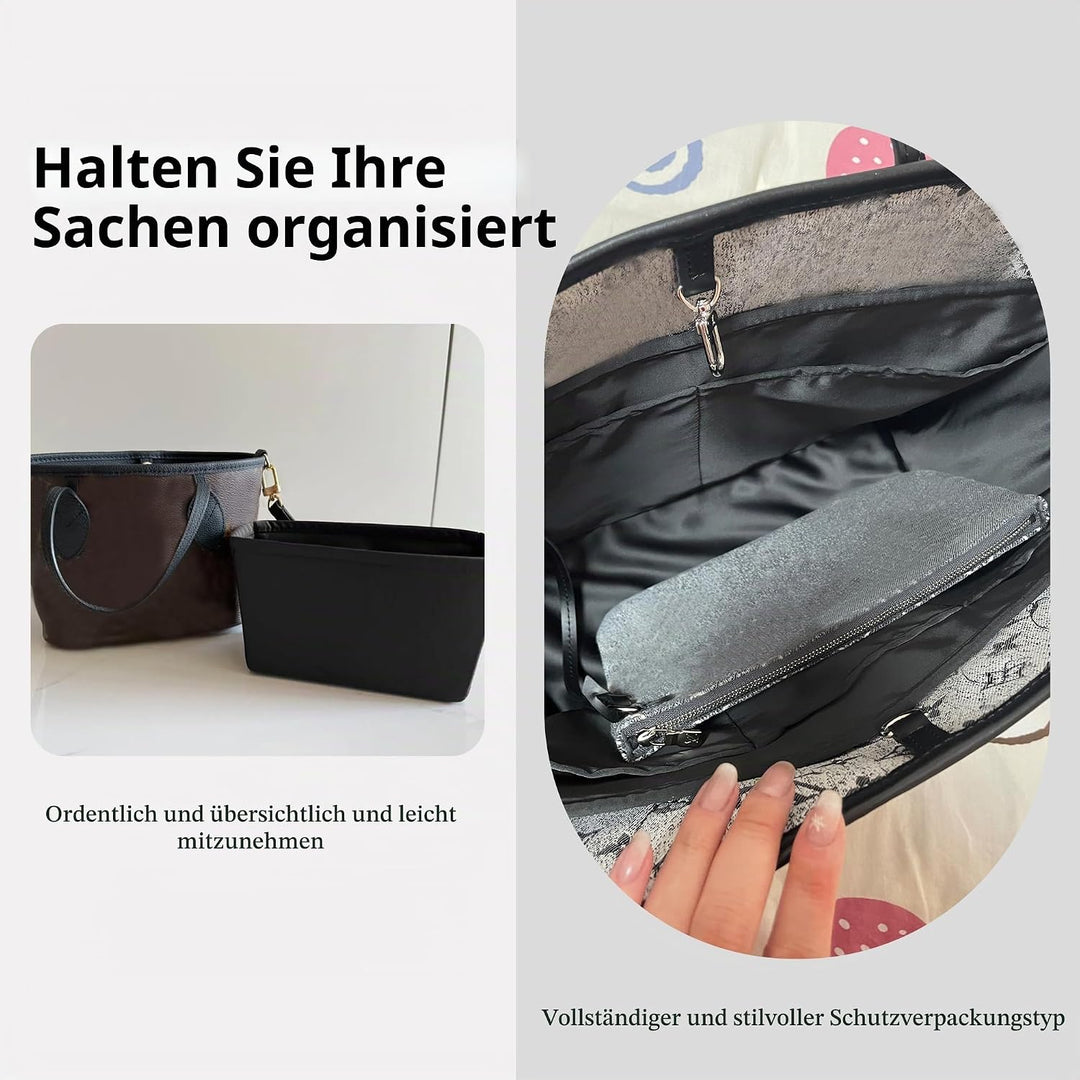 DGAZ Seide Handtasche Organizer für LV Neverfull PM/MM/GM, Taschenorganizer Tasche in Tasche Organiz