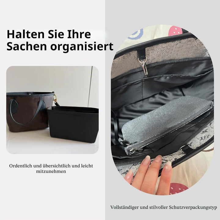 DGAZ Seide Handtasche Organizer für LV Neverfull PM/MM/GM, Taschenorganizer Tasche in Tasche Organiz
