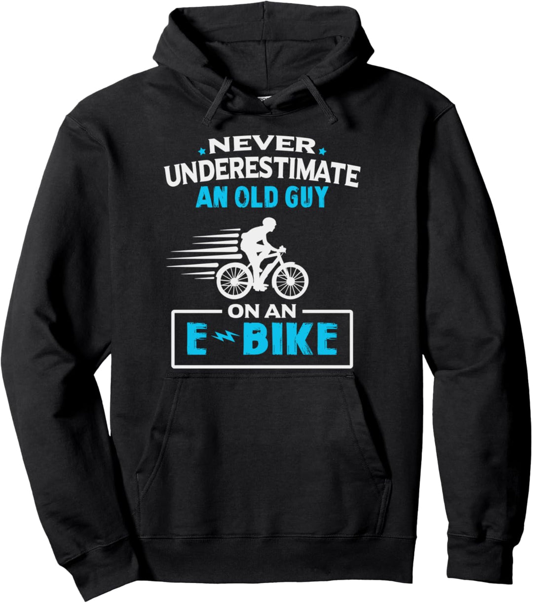 E-bike Fahrrad Radfahrer Mountainbike Ebiker Pullover Hoodie