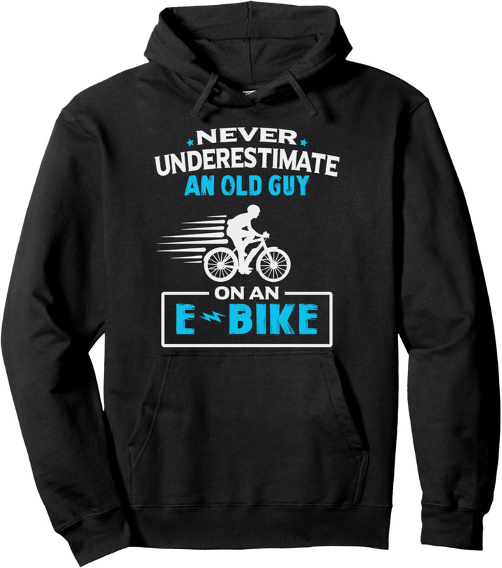 E-bike Fahrrad Radfahrer Mountainbike Ebiker Pullover Hoodie