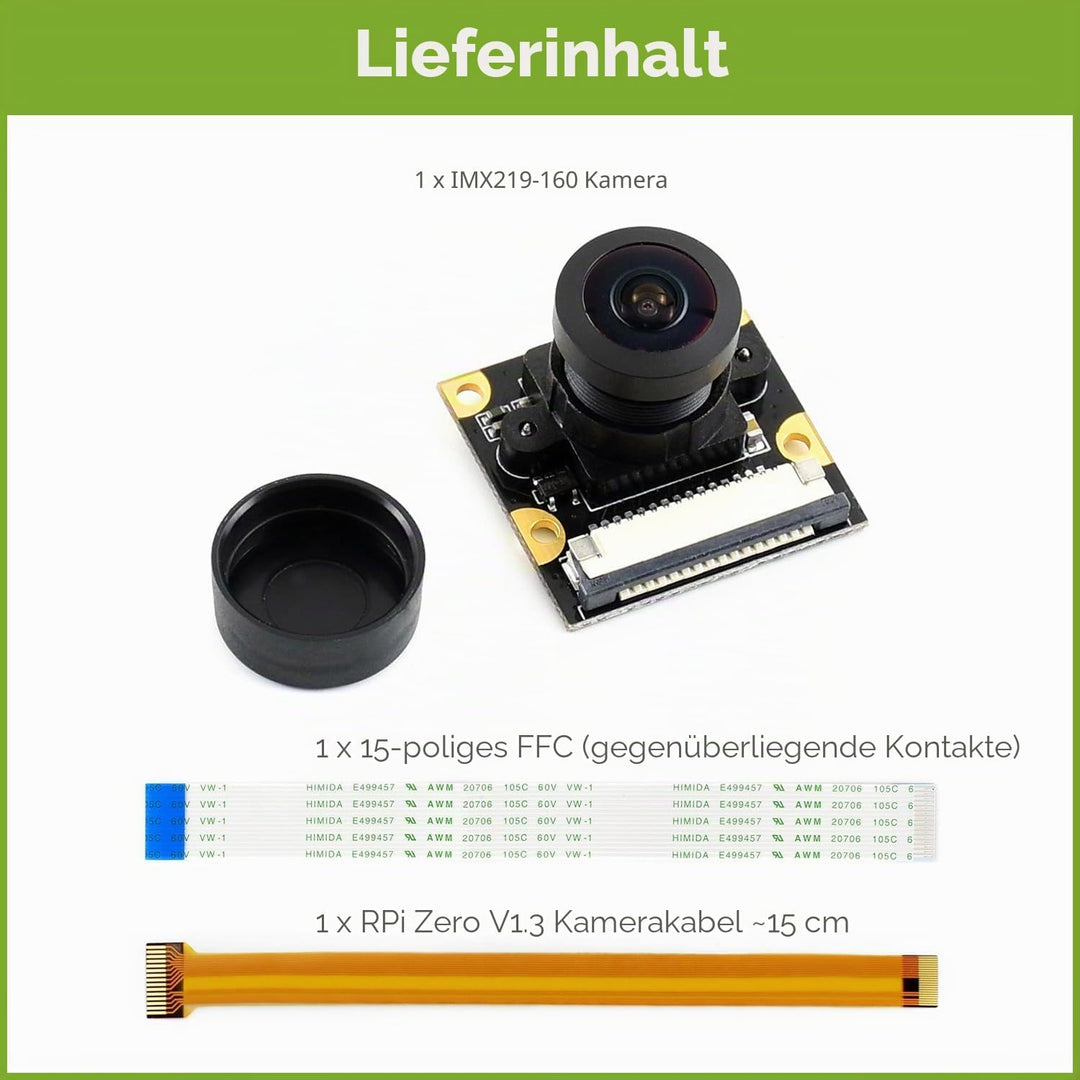 Waveshare IMX219-160 Camera for Raspberry Pi 5/Pi 4/CM5/CM4/Pi Zero (Require Additional FPC Cable, N