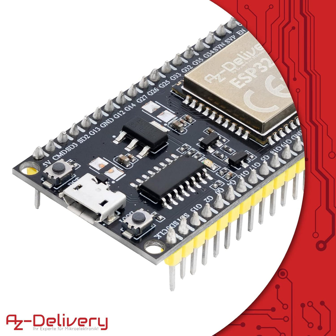 AZDelivery 3 x ESP32S NodeMCU Module WLAN WiFi Dev Kit C Development Board mit CH340 (Nachfolgermode