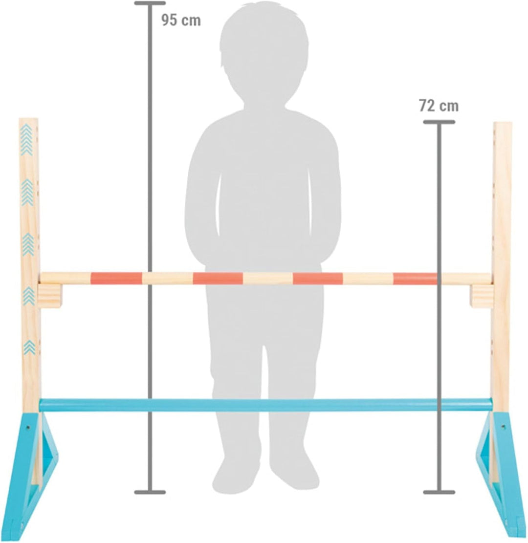 small foot Hindernis „Active“ aus Holz, Hindernishürden für Kinder zum Parkour-Springen, Zubehör für