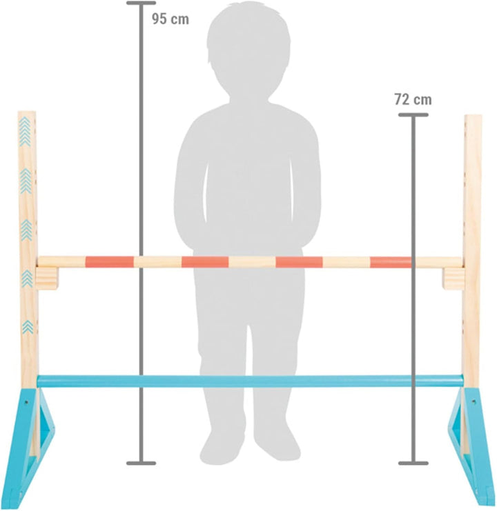 small foot Hindernis „Active“ aus Holz, Hindernishürden für Kinder zum Parkour-Springen, Zubehör für