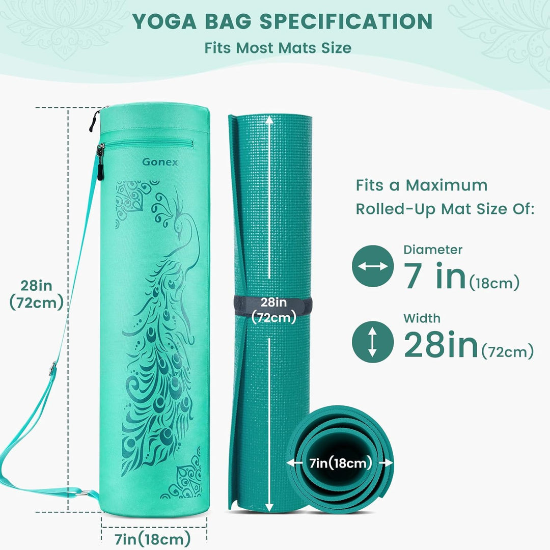 Gonex Yogatasche, Yogamatte Tasche Durchgehender Reissverschluss für Robuste wasserdichte Yogamatten
